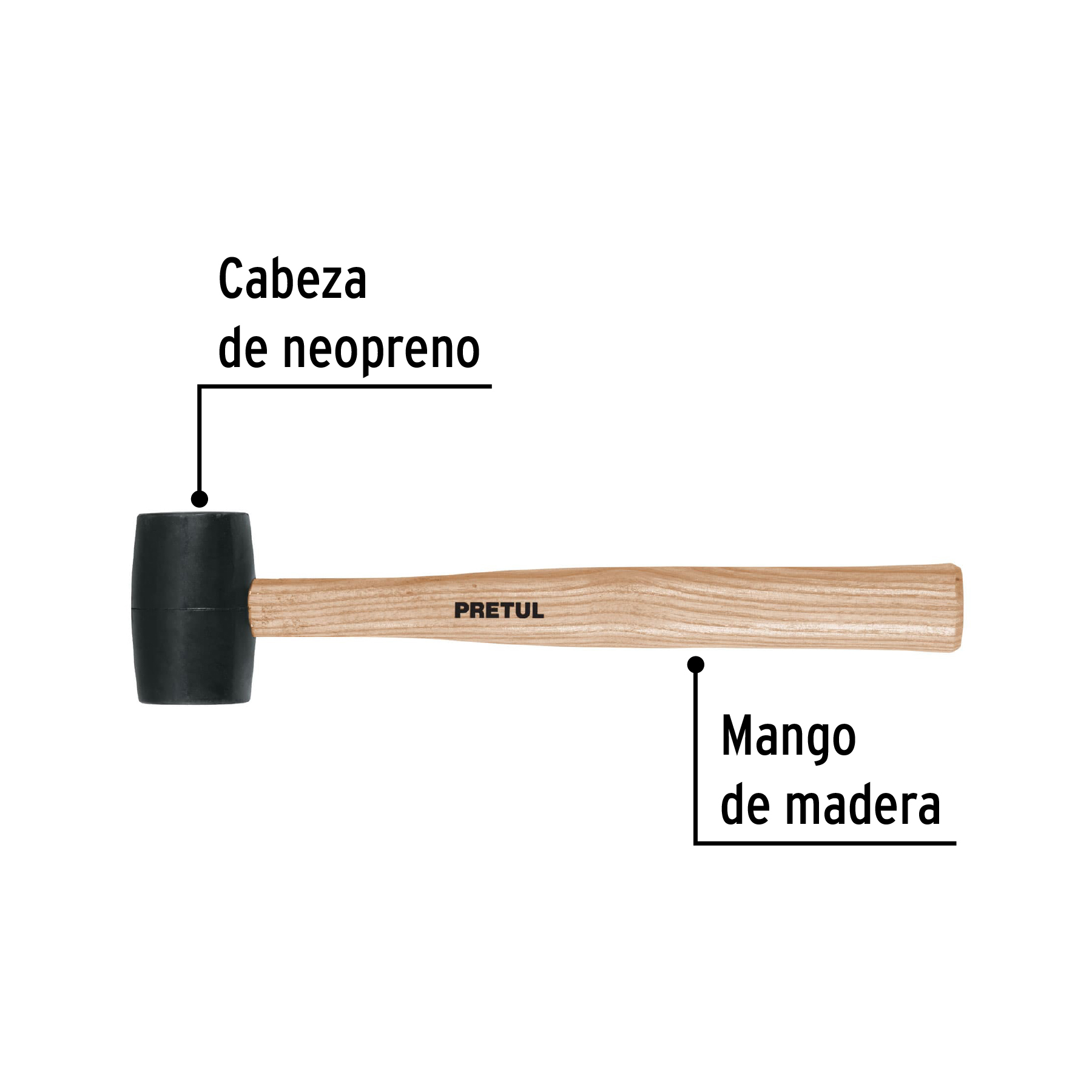 mazo-de-hule-8-oz-pretul-mh-8p-20565