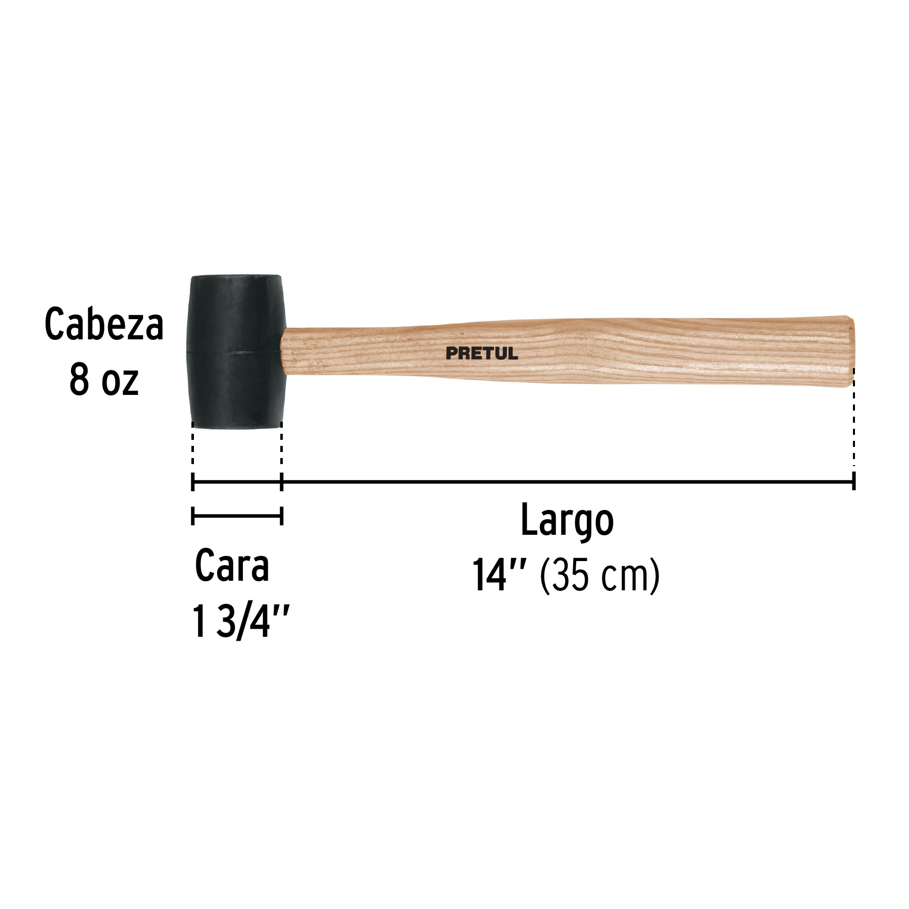 mazo-de-hule-8-oz-pretul-mh-8p-20565