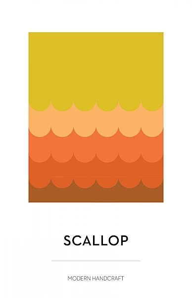 Scallop Quilt Modern Handcraft Quilting Pattern | #MHC006