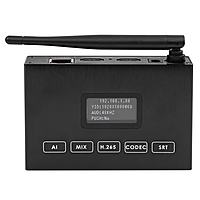 1080P H.265 WiFi HDMI Encoder with HDMI Loopout, SD Card Recording, OLED Display, RTMP/RTSP/SRT/ONVIF for YouTube Facebook IPTV