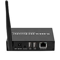 H.265 4K WiFi HDMI Encoder w/Loopout & Dual USB | Compatible with ONVIF/Hikvision, RTMP/RTSP Streaming