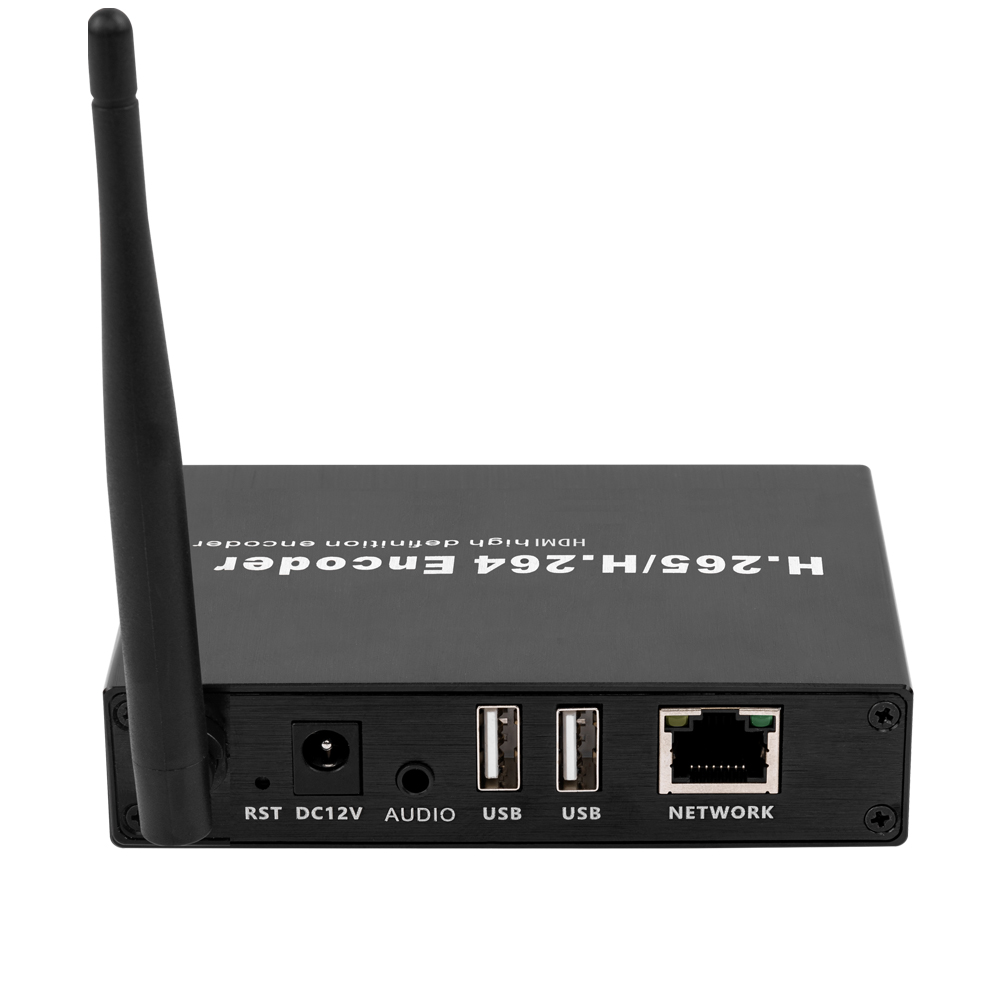 H.265 4K WiFi HDMI Encoder w/Loopout & Dual USB | Compatible with ONVIF/Hikvision, RTMP/RTSP Streaming