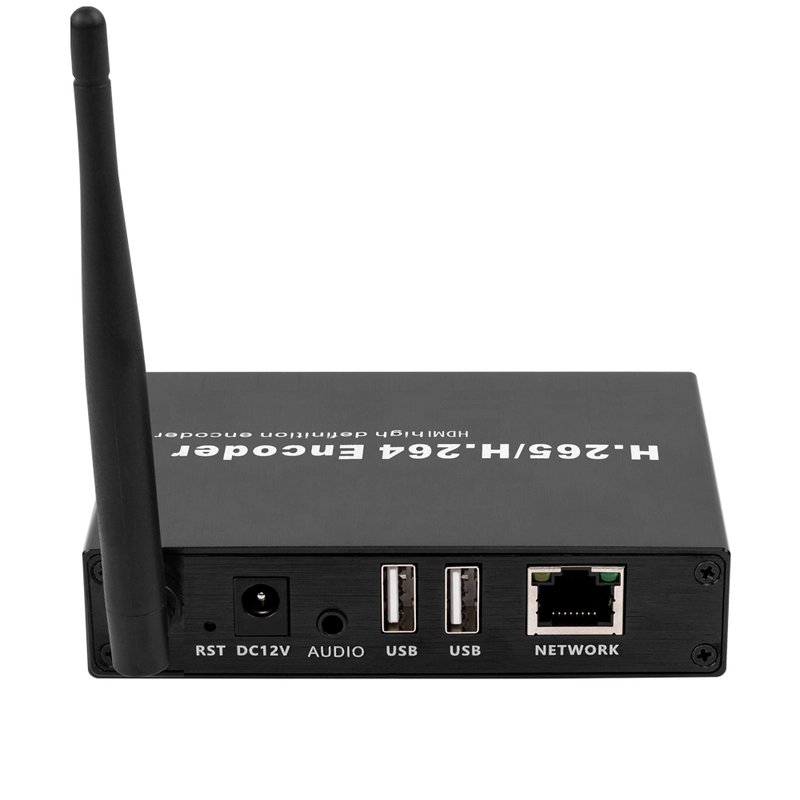 H.265 4K WiFi HDMI Encoder w/Loopout & Dual USB | Compatible with ONVIF/Hikvision, RTMP/RTSP Streaming
