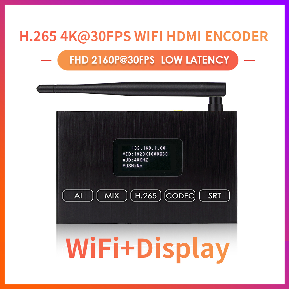 ON-DMI-52DW: 4K WiFi HDMI Encoder w/Screen