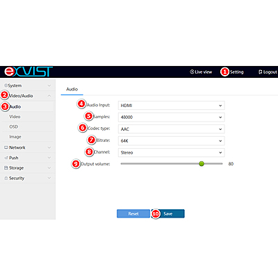 H.265 1080P@60FPS PoE VGA Encoder w/Loopout | RTMP/RTSP/SRT Streaming for IPTV & ONVIF Surveillance