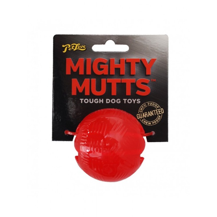 MIKKI MIGHTY MUTTS RUBBER BALL - LARGE MIKKI MIGHTY MUTTS RUBBER BALL - LARGE