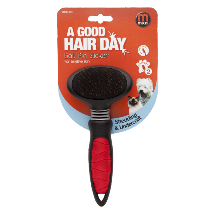 BALL PIN SLICKER FOR SENSITIVE SKIN - SMALL BALL PIN SLICKER FOR SENSITIVE SKIN - SMALL