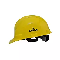 Karam Plastic Yellow Cradle Ratchet Type Safety Helmet, PN 521 4.3
