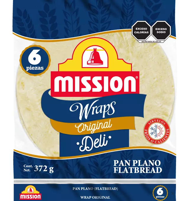 MISSION WRAPS PAN PLANO 6 PZA 372 G