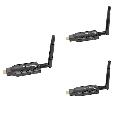 Portable 4K@30Hz HDMI Extender for Laptops & Cameras – USB-C Power, 492ft Range, 1-to-4 Multi-Screen, H.265