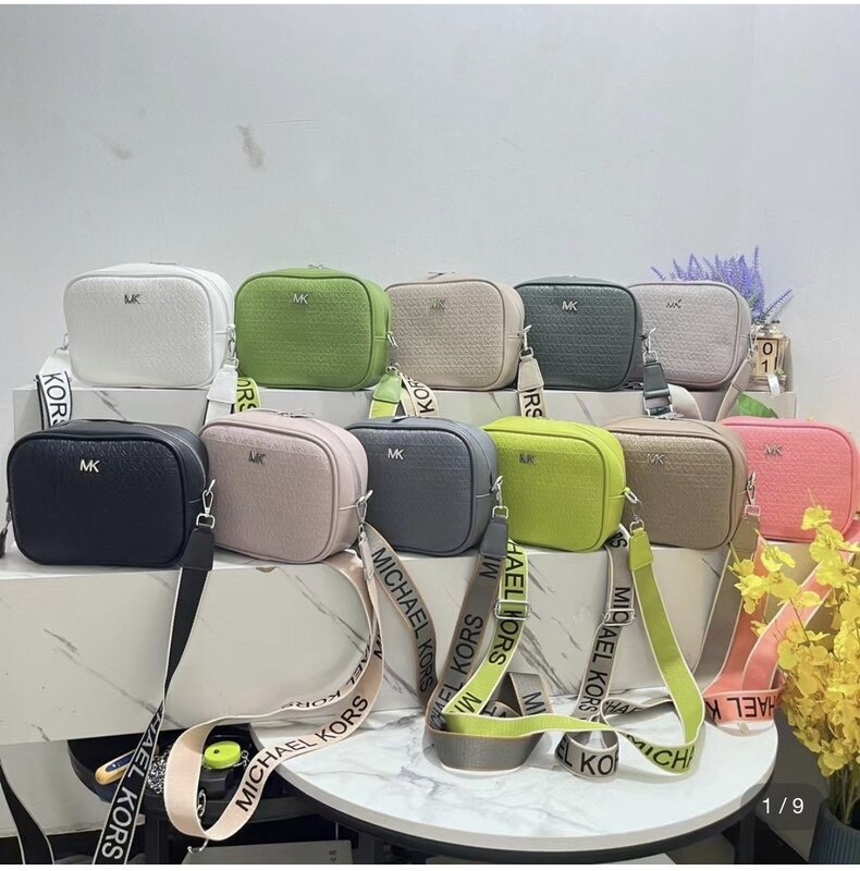 Michael Kors Jet Set Medium Camera Bag with Logo Strap