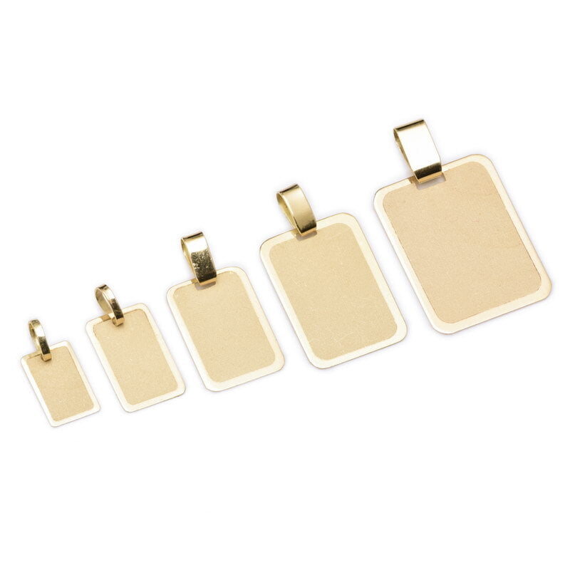 MEDALLA PARA GRABAR RECTANGULAR (MOD. 0017) MEDALLA PARA GRABAR RECTANGULAR (MOD. 0017)