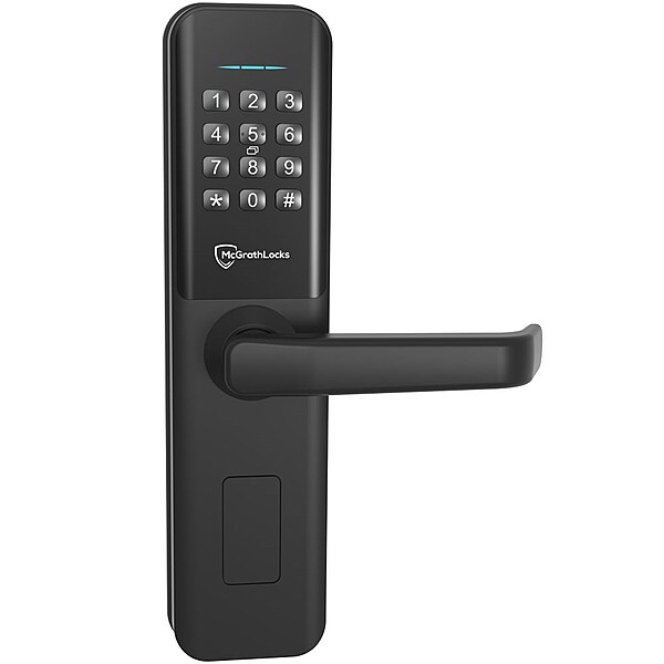 McGrath Bardon Digital Lock With Raised Buttons and DDA Compliant Handles, Black Finish