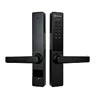 McGrath Stafford Digital Lock With Raised Buttons and DDA Compliant Handles, Black Finish with 60/70mm Adjustable Latch