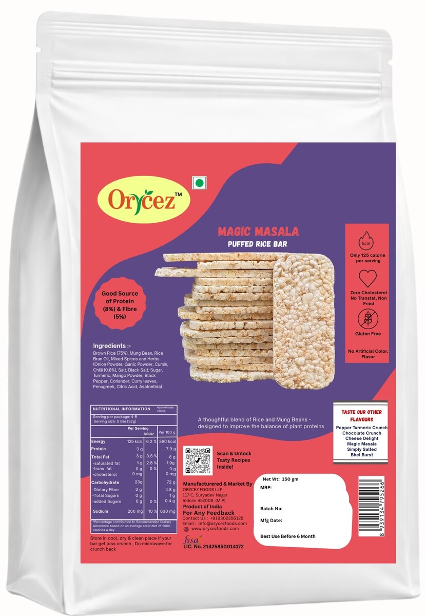 Magic Masala Puffed Rice Bar