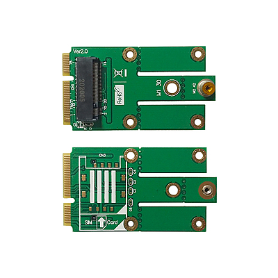 4G LTE Industrial M.2 NGFF to Mini PCIe Adapter – Compatible with Quectel EM05, EM06, EM12-G for IoT, M2M, Raspberry Pi, and Industrial Routers