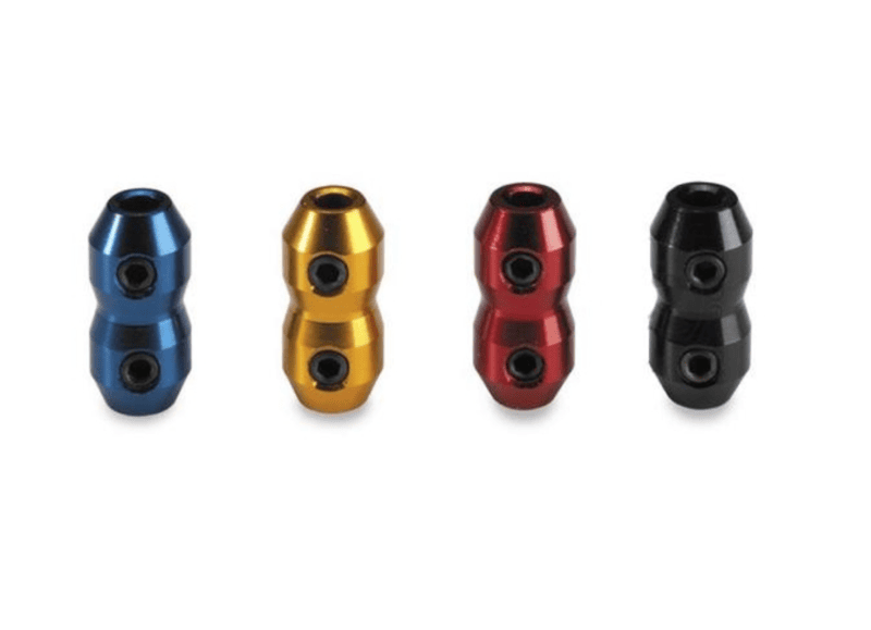 Clamp for accelerator / brake Cable colored anodized aluminum-Blue