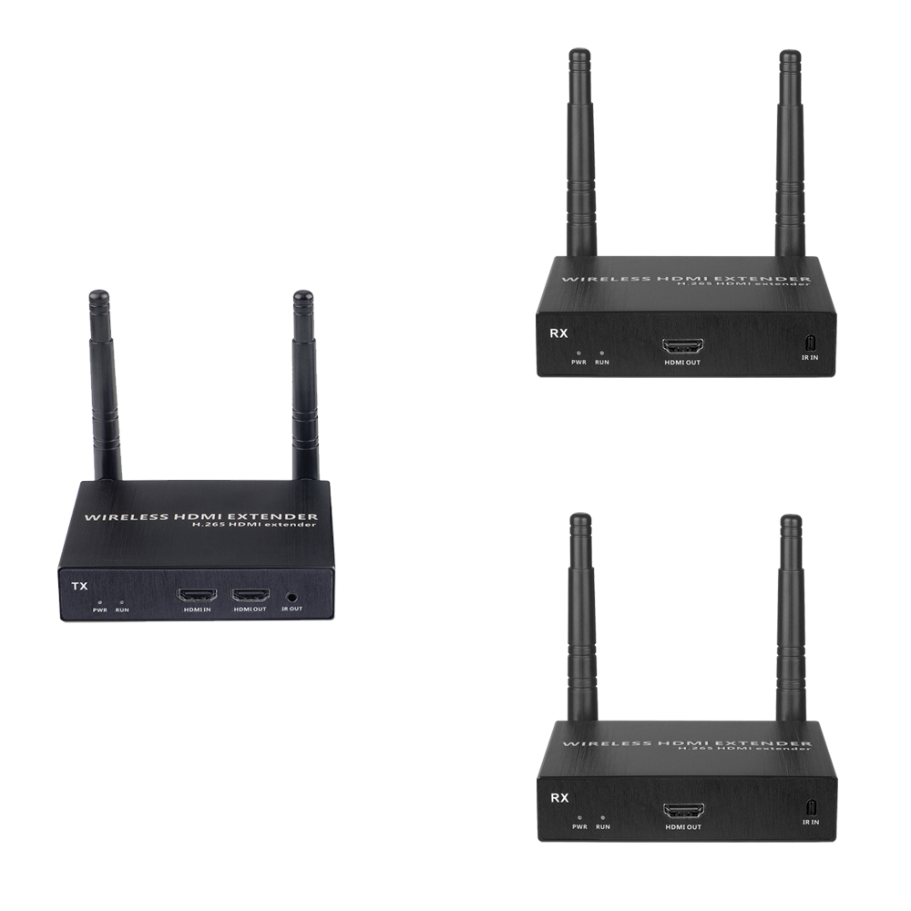 1080P@60FPS Wireless HDMI Extender Kit – 656ft Range, 1-to-8 Receivers, Ultra-Low Latency