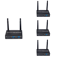 1080P@60FPS Wireless VGA & HDMI Extender – 656ft Range, 1-to-8 Receivers, Industrial-Grade