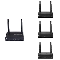 4K@30FPS Wireless HDMI & KVM Extender – 328ft Range, 1-to-4 USB Control, Ultra-Low Latency