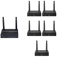4K@30FPS Wireless HDMI Extender Kit – 656ft Range, 1-to-8 Transmission, Low Latency for Live Events