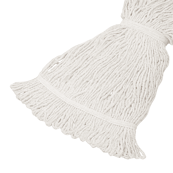 Mopa de algodón color blanco de 450 gramos para limpieza institucional de pisos Mopa de algodón color blanco de 450 gramos para limpieza institucional de pisos