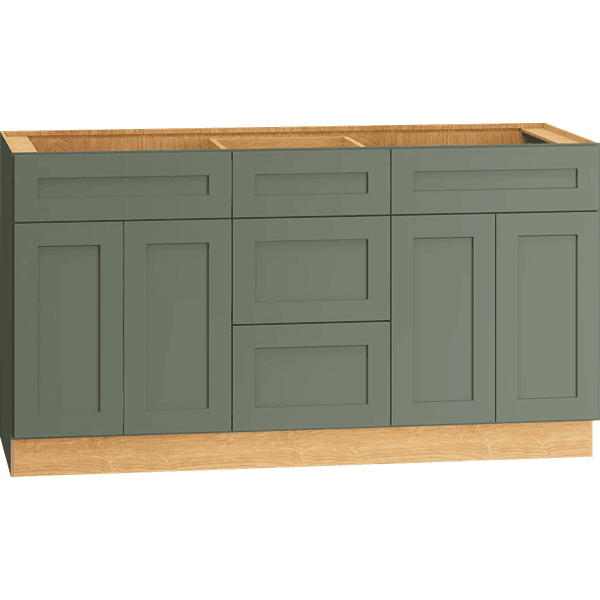 OMNI VANITY SINK THREE DRAWER BASE 21" DEEP - ROSEMARY