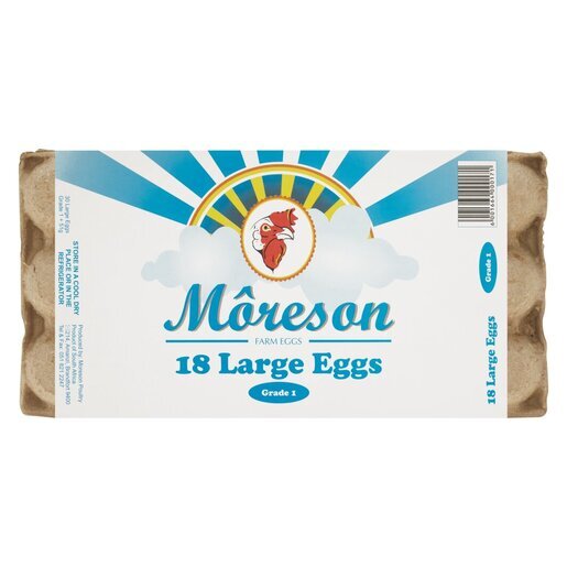 MORESON LARGE EGGS 15 DOZEN