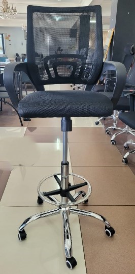 MESH CASHIER CHAIR BLACK MOS055