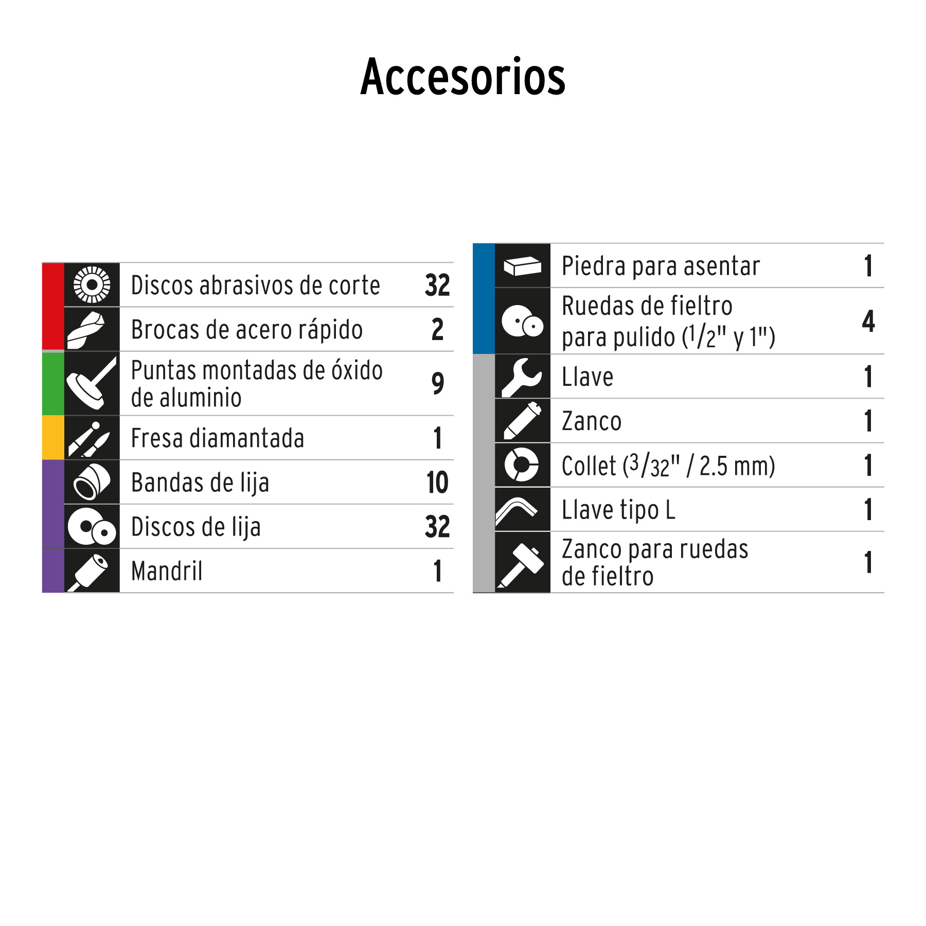Herramienta rotativa profesional 150 W con 97 accesorios - MOTO-A2 / 17449