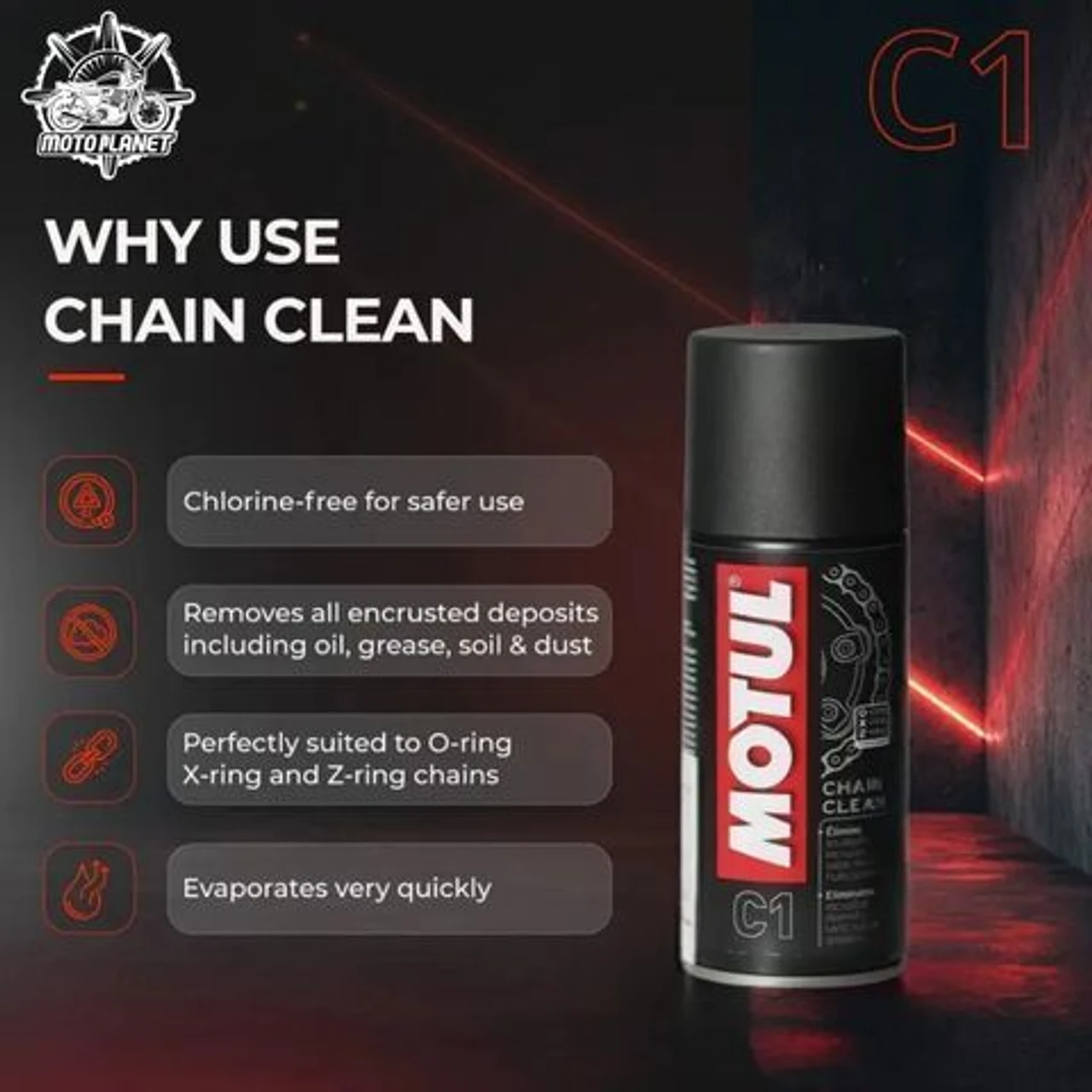 MOTUL C1 CHAIN CLEAN 150ML MOTUL C1 CHAIN CLEAN 150ML
