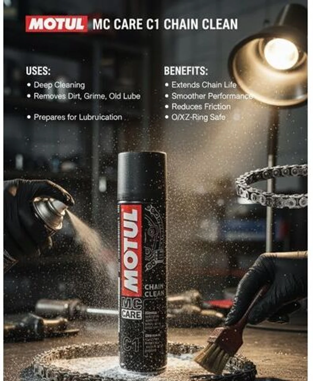 MOTUL C1 CHAIN CLEAN 400ML MOTUL C1 CHAIN CLEAN 400ML