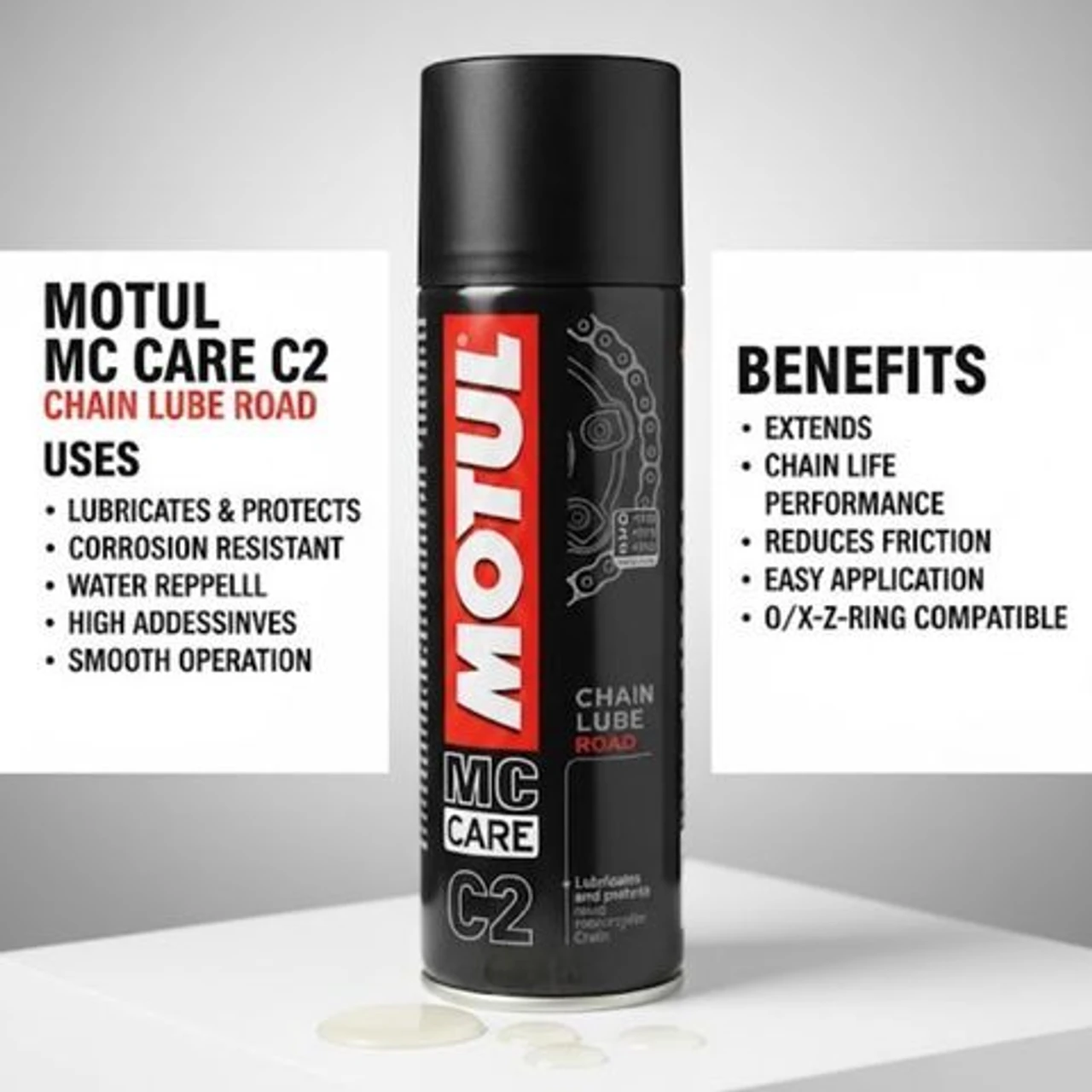 MOTUL C2 CHAIN LUBE 400ML MOTUL C2 CHAIN LUBE 400ML