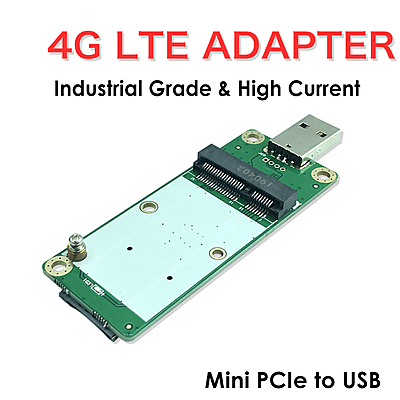 Mini PCIe to USB Adapter with SIM Slot – Industrial 4G LTE Modem Converter for Quectel EC25/EC20, Ideal for Raspberry Pi, Routers, IoT, M2M, CCTV Applications