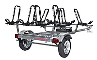 Malone MicroSport 4 Kayak Trailer Package w/J Racks Malone MicroSport 4 Kayak Trailer Package w/J Racks