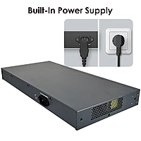 16-Port Gigabit PoE+ Switch with 2 SFP Slots | 260W Budget | 30W per Port | DIN Rail Mount | Non-Managed