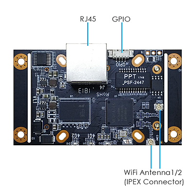 4G LTE Embedded Industrial Router Board with SIM Slot, Quectel EC25 Mini PCIe, VPN Support, LTE Cat 4, Data Pass-Through, for IoT/M2M Applications