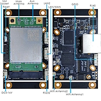 4G LTE Embedded Industrial Router Board with SIM Slot, Quectel EC25 Mini PCIe, VPN Support, LTE Cat 4, Data Pass-Through, for IoT/M2M Applications