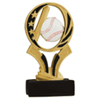MidNite Star Resin Trophy-Baseball-6in.