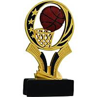 MidNite Star Resin Trophy-Basketball-6in.