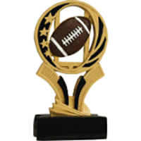 MidNite Star Resin Trophy-Football-6in.