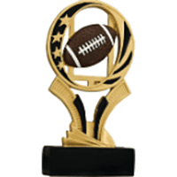 MidNite Star Resin Trophy-Football-7in.