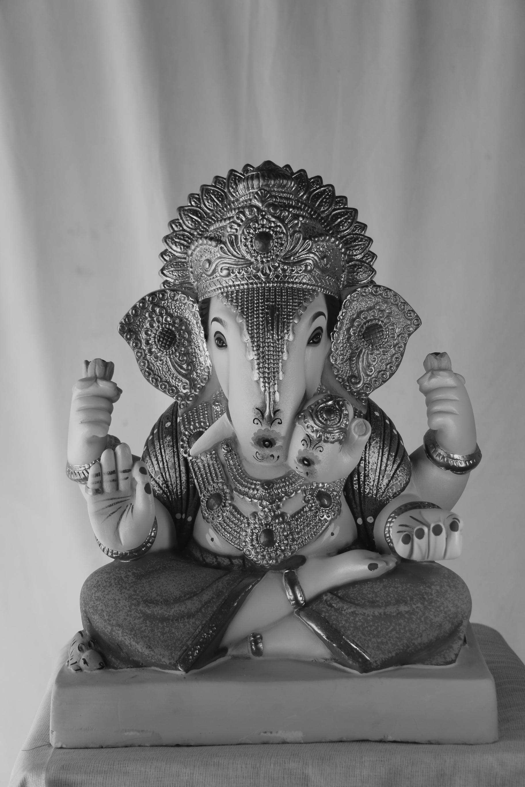 Dagdusheth Ganpati | POP Ganpati | 17 Inches Height | MSKK-0003-POP-17-DAGDU-PSKK-DNOA