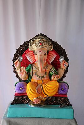 German Koch Ganpati | POP Ganpati | 20 Inches Height | MSKK-0012-POP-20-GERMA-PSKK-DNOA