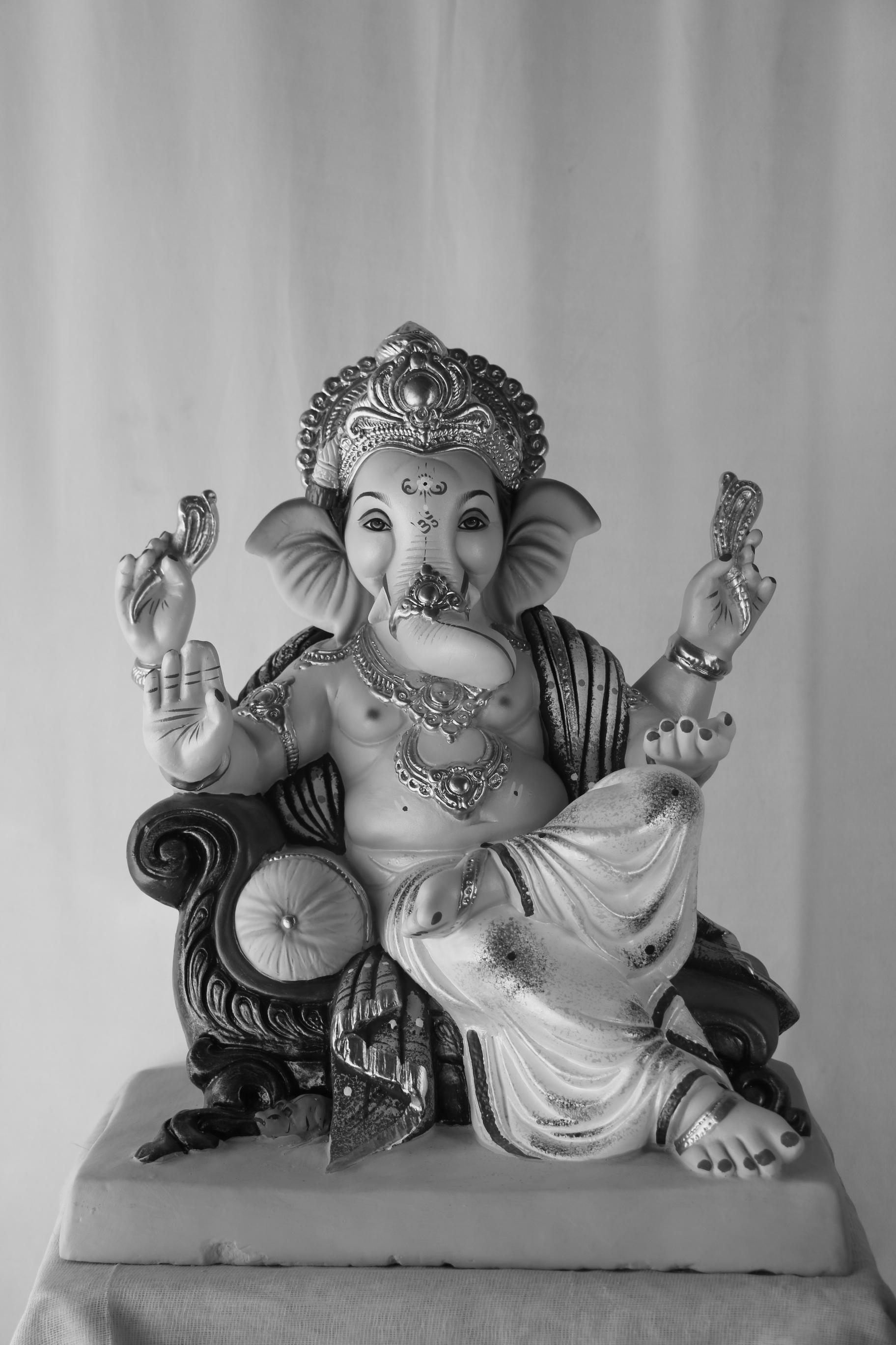 Furniture Ganpati | POP Ganpati | 18 Inches Height | MSKK-0015-POP-18-FURNI-PSKK-DNOA