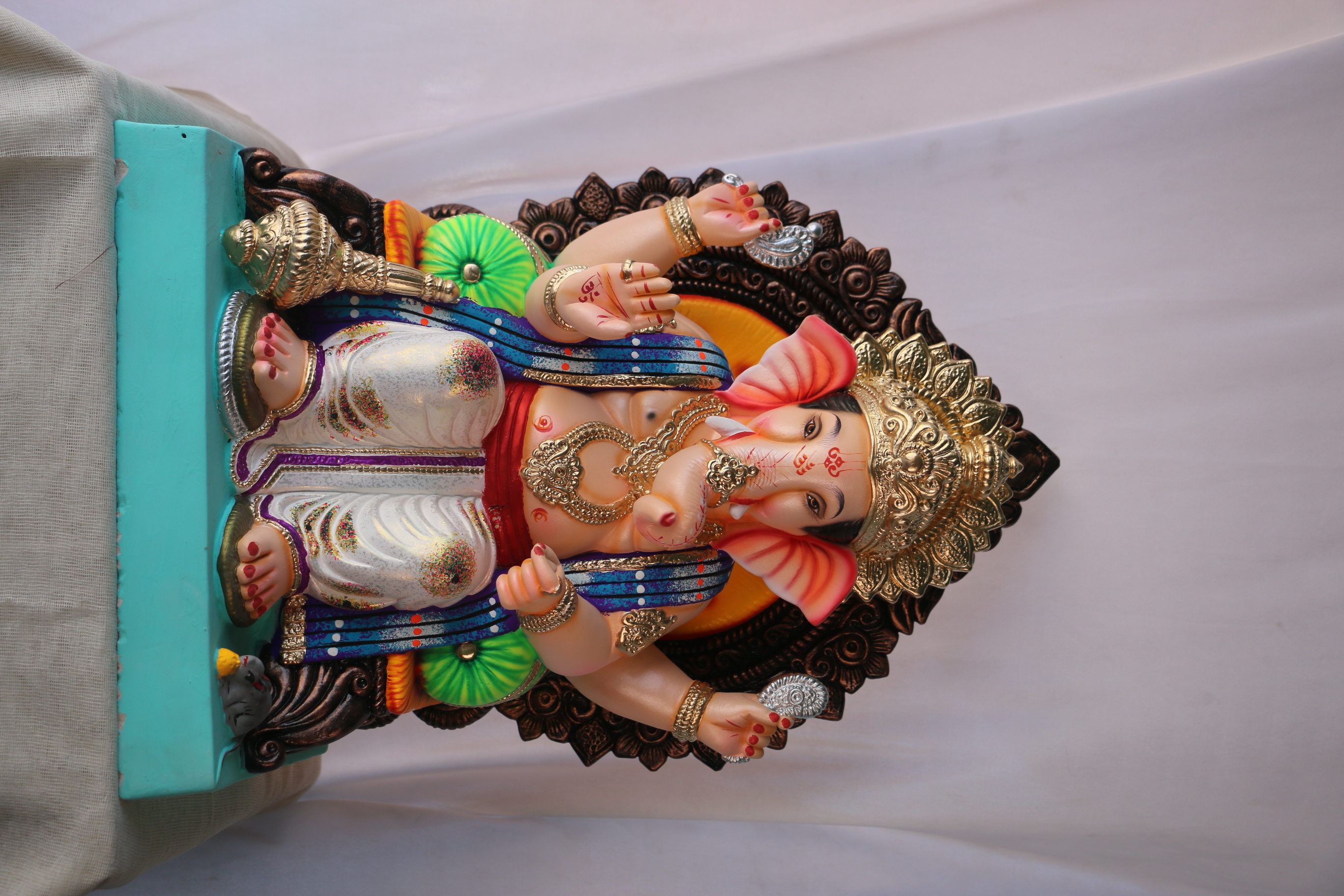 Navin Laalbaug Ganpati | POP Ganpati | 19 Inches Height | MSKK-0026-POP-19-NAVIN-PSKK-DNOA-V01