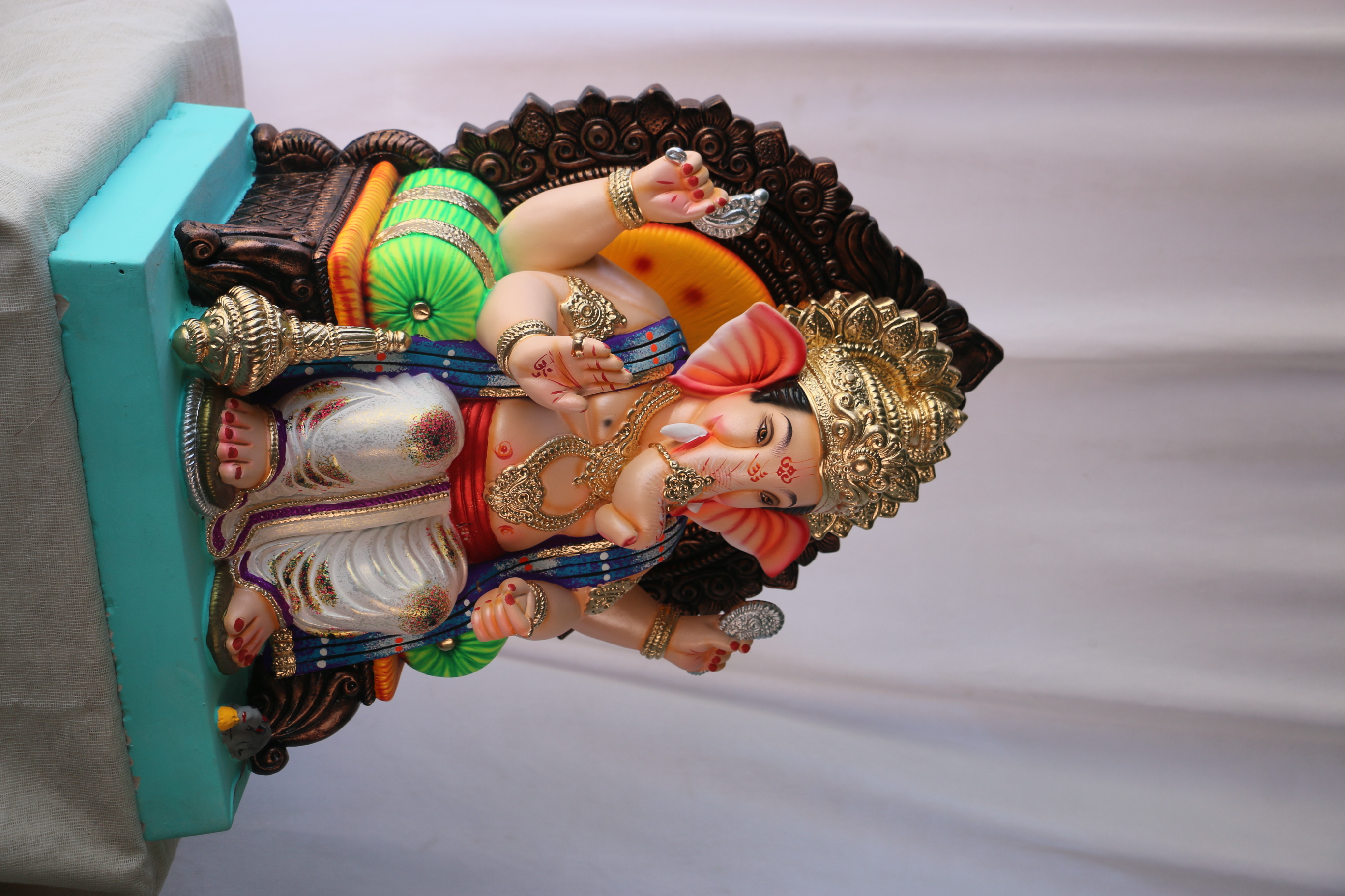 Navin Laalbaug Ganpati | POP Ganpati | 19 Inches Height | MSKK-0026-POP-19-NAVIN-PSKK-DNOA-V01