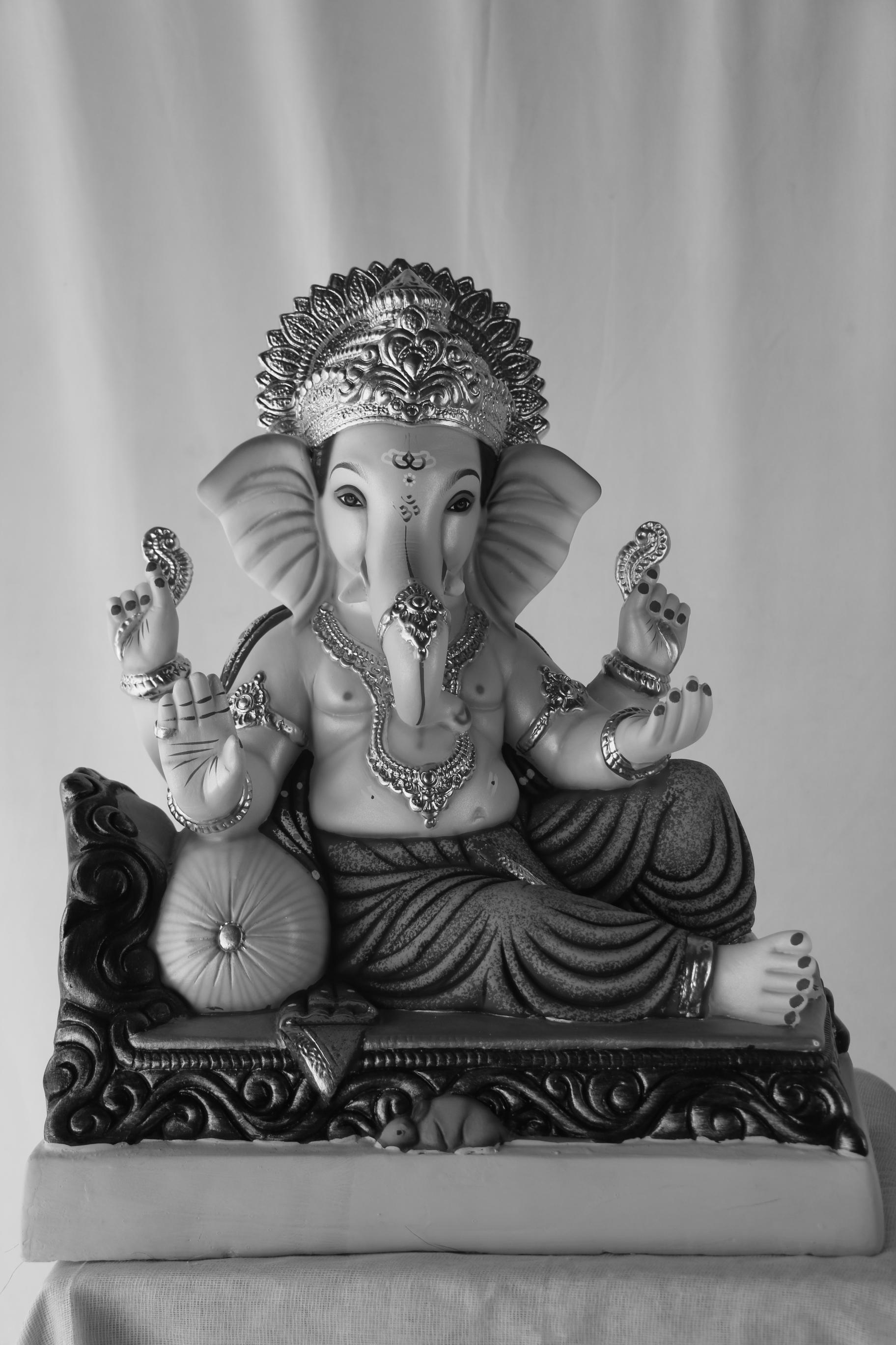 Raajeshahi Ganpati | POP Ganpati | 19 Inches Height | MSKK-0032-POP-19-RAAJE-PSKK-DNOA Raajeshahi Ganpati | POP Ganpati | 19 Inches Height | MSKK-0032-POP-19-RAAJE-PSKK-DNOA