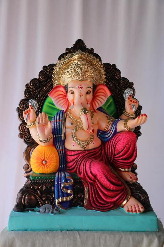 Aadvi Koch Furniture Ganpati | POP Ganpati | 21 Inches Height | MSKK-0042-POP-21-AADVI-PSKK-DNOA Aadvi Koch Furniture Ganpati | POP Ganpati | 21 Inches Height | MSKK-0042-POP-21-AADVI-PSKK-DNOA