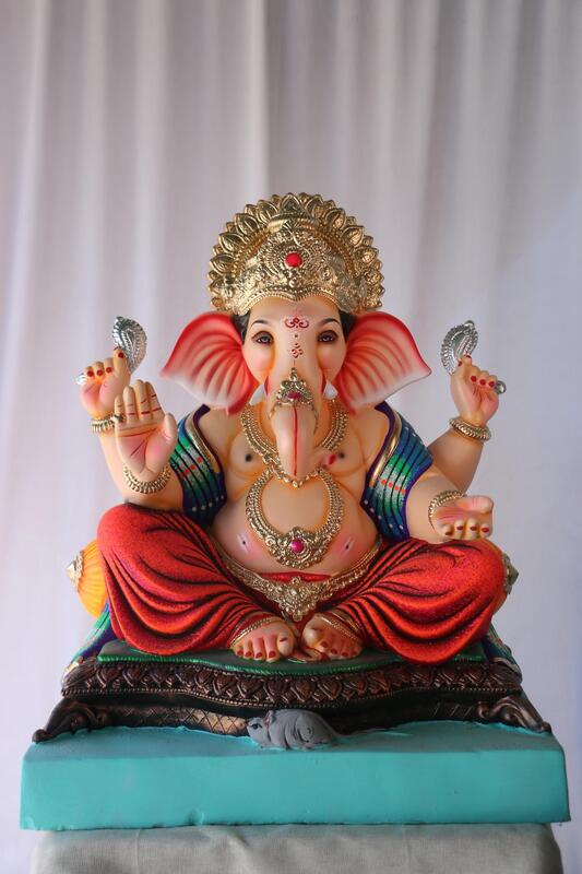 Double Load Mhaisuri Ganpati | POP Ganpati | 23 Inches Height | MSKK-0043-POP-23-DOUBL-PSKK-DNOA Double Load Mhaisuri Ganpati | POP Ganpati | 23 Inches Height | MSKK-0043-POP-23-DOUBL-PSKK-DNOA